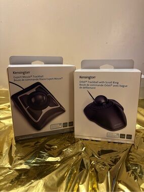 Kensington Black Trackball Mouse — Expert & Orbit Options